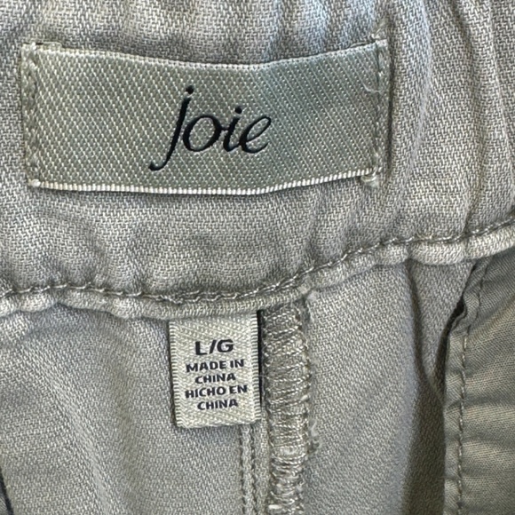 Joie | NWT Faded Cactus Pleated High Rise Washed Olive Green Shorts - Picture 9 of 14